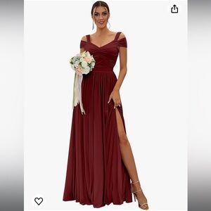 Burgundy Bridesmaid/Party Dress Size 10